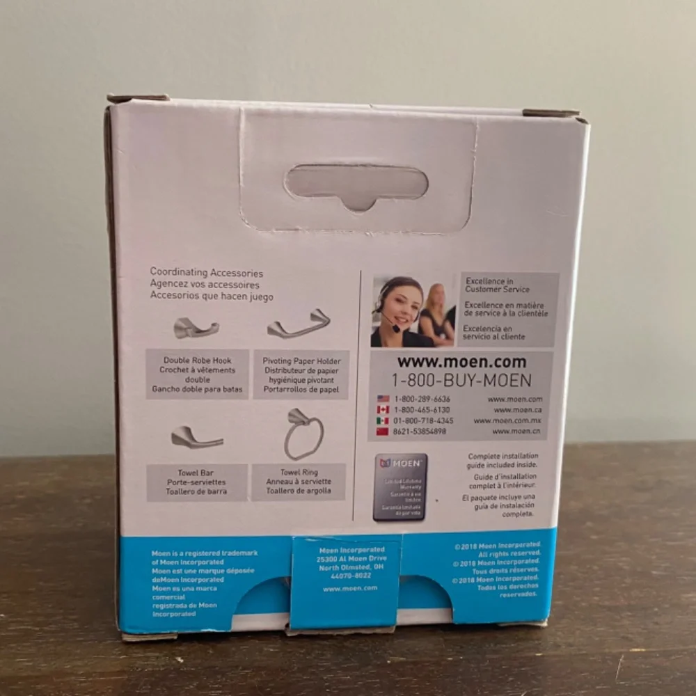 Moen stainless door hook